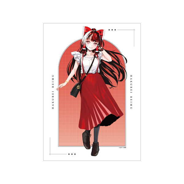 東方Project A3マット加工ポスター 松本能人イラスト 博麗霊夢 ウォッチコーデver.【予約 07/下 発売予定】