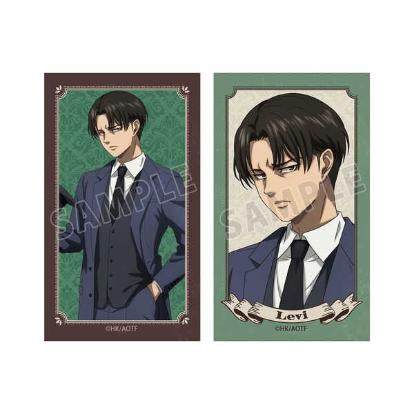 Attack Titan Illustration card set of 2: Levi vol.2 [Pre-order, scheduled for release in early December]