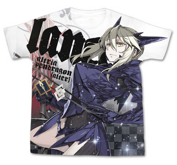 Fate/Grand Order フルグラフィックTシャツ ランサー/アルトリア・ペンドラゴン WHITE-S