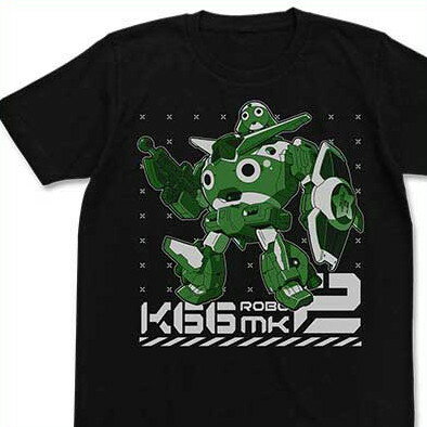 케로로 군조 T 셔츠 케로로로보 Mk-2 BLACK-M [예약 재판매 9 월 하순 발매 예정]