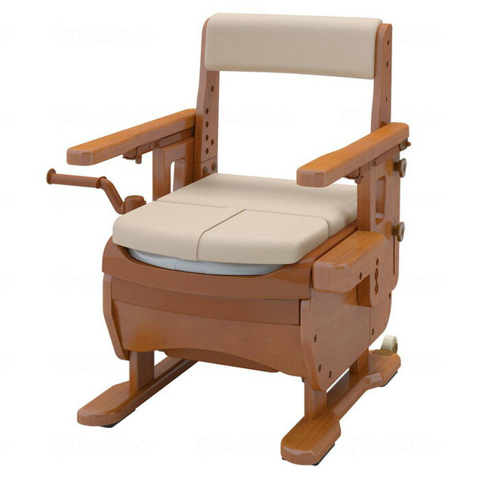 家具調トイレ セレクトR ひじかけはねあげ 幅：標準 暖房 アロン化成 533867 ポータブルトイレ 介護用品