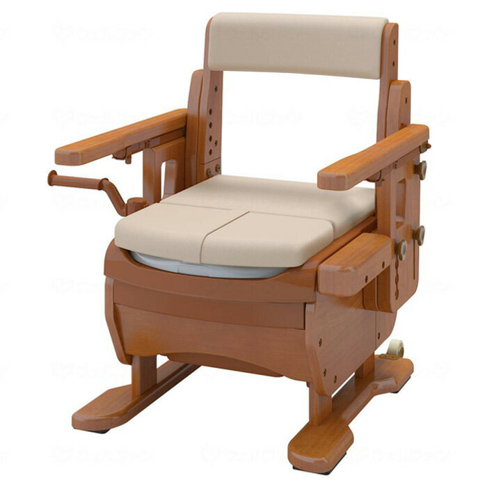 家具調トイレ セレクトR ひじかけはねあげ 幅：ワイド 暖房・脱臭 アロン化成 533876 ポータブルトイレ 介護用品