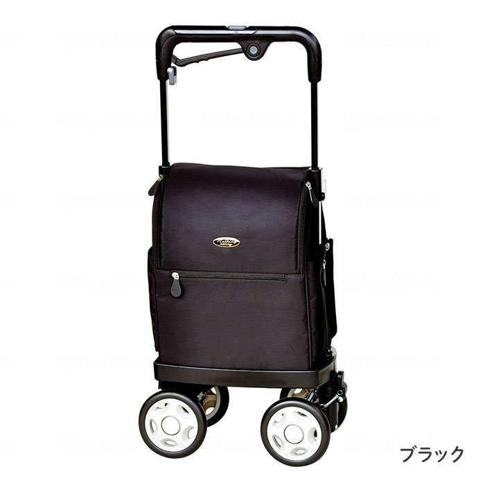 ウォーキングキャリーiアイ カートラブ2 須恵廣工業 810 横押しカート 右手 左手 ブラック ワイン 手元ブレーキ付 四輪