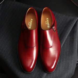 【大塚製靴】M5-227 サイドモンクストラップ プレーントウ　ブラック・レッドブラウン[M5-227 Plain Side Monk Strap]【2024年8月下旬..