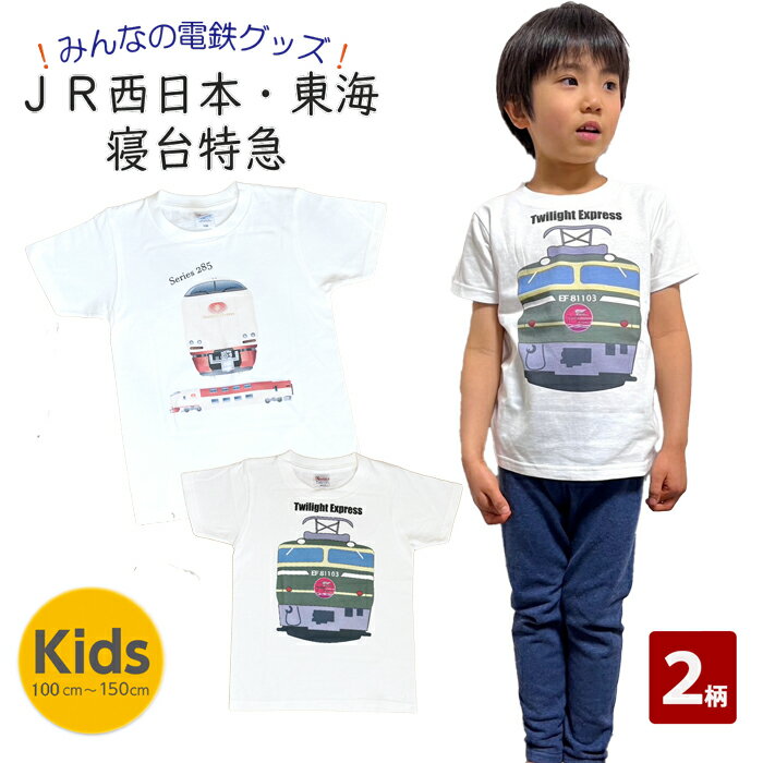 電車 tシャツ 半袖 JR 在来線 tシャツ 子供 子供服 サンライズ出雲 瀬戸 285系 トワイライトエクスプレス EF81型 鉄道 キッズtシャツ 誕生日 プレゼント 幼稚園 保育園 小学生 ポイント消化 夏 運動会