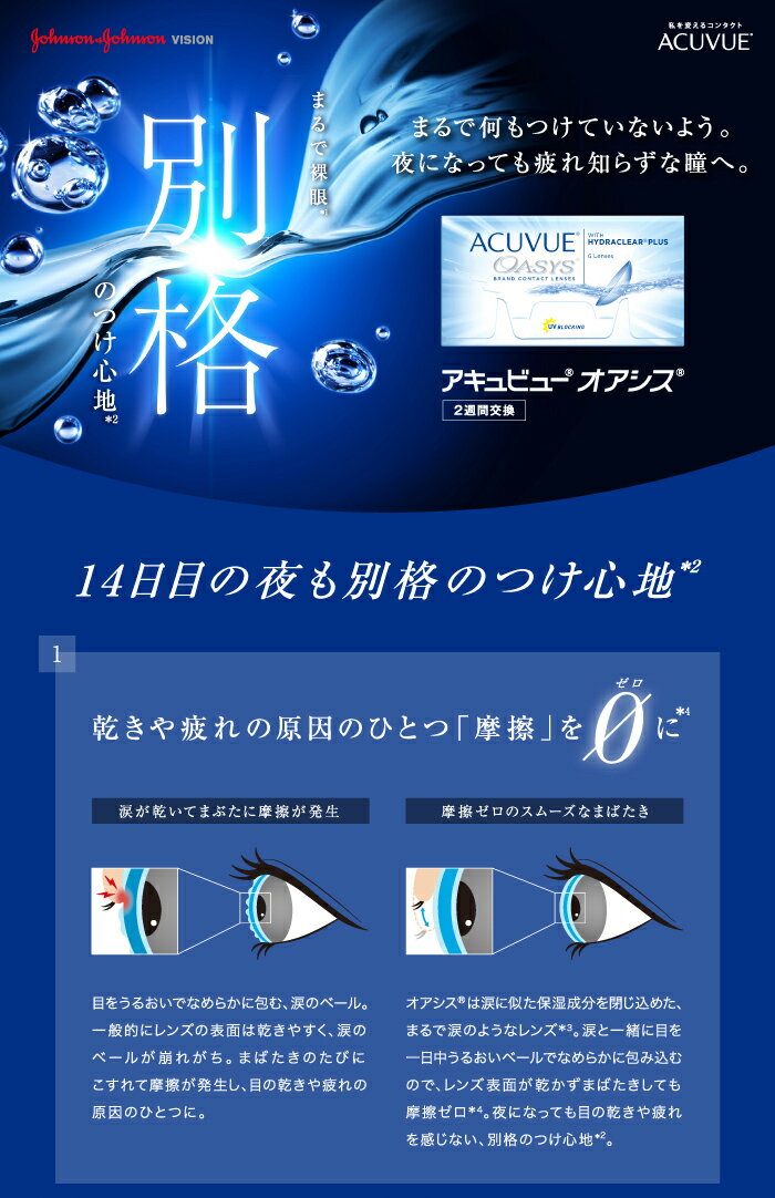 【医療機関名記入必須】ジョンソン・エンド・ジョンソンアキュビューオアシス1箱1箱6枚入郵便受け投函