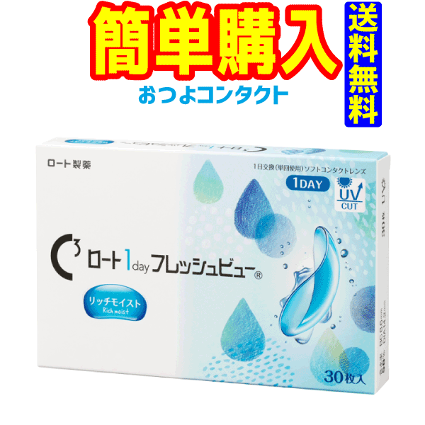 ロート製薬 ワンデーフレッシュビューリッチモイスト1箱30枚入 1箱