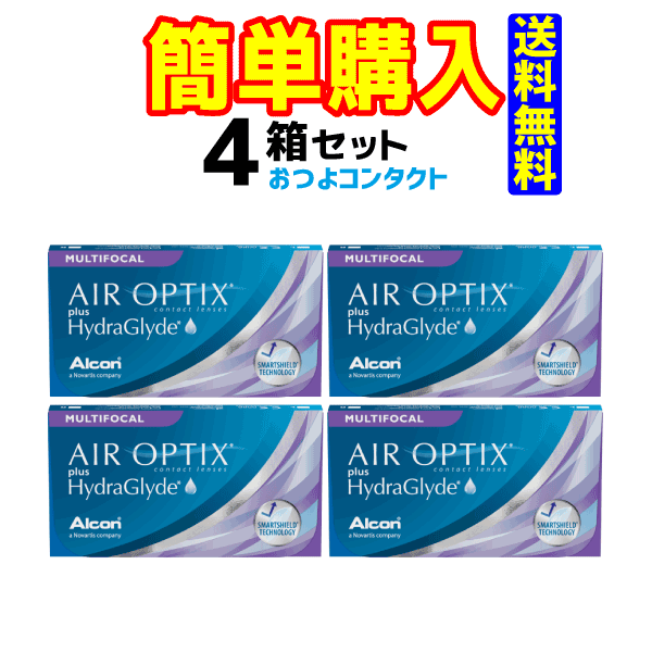 日本アルコン エアオプティクス プラス ハイドラグライド マルチフォーカル 1箱6枚入 4箱