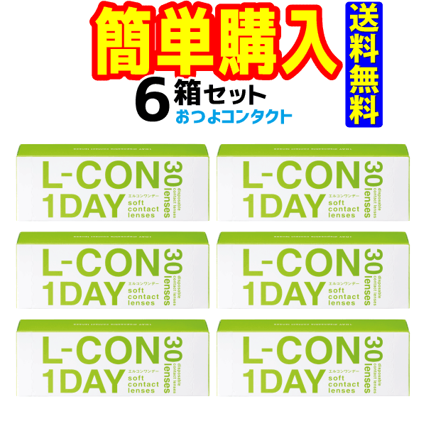 1箱あたり1350円 シンシア　 エルコンワンデー 6箱セット 　1箱30枚入り　 送料無料 通常宅配便配送　lcon 1