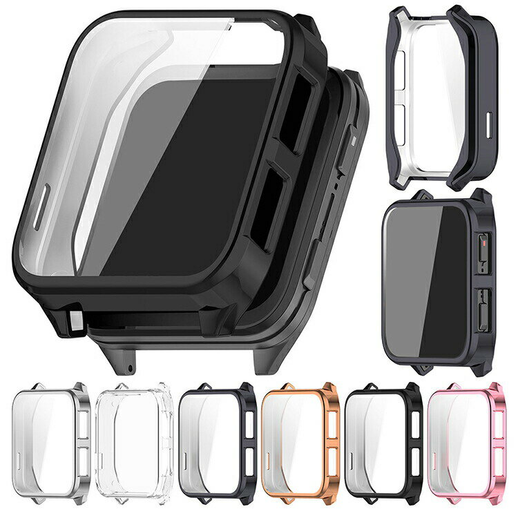 Venu X1 ケース カバー メッキ / クリア 液晶保護 フィルム一体 保護ケース/カバー Garmin ガーミン ヴェニューX1 スマートウォッチ TPU 耐衝撃ケース/カバー ソフトケース