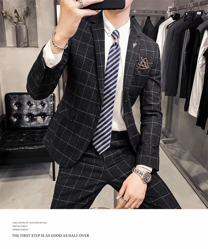 セットアップ メンズスーツ 「品質良い」人気新作 タキシード 紳士服 礼服 スーツ パンツスーツ 上品 3色選択可 おしゃれ チェック フォーマル カジュアルスーツ 30代 40代 大人 メンズスーツ ビジネス オフィス「M~3XL」 通勤就活面接 お呼ばれ 結婚式 二次会