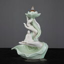 【楽天スーパーSALE10%OFF】観音香炉 倒流香 インテリア お香 香炉 アンティーク 佛手 蓮の花 菩薩 禅 瞑想 エネルギーワーク 置き物 置物 香立て 線香 おしゃれ 仏具 お線香 贈り物 お中元 お盆 アロマ 癒しグッズ 仏壇 仏具 お香グッズ お彼岸供養|詳細画像