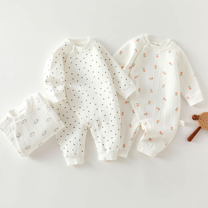 ロンパース 長袖 厚手 女の子 男の子 ベビー 新生児 カバーオール キッズ 退院着 あったか ベビーロンパース おしゃれ 秋 冬 春 前開き 赤ちゃん ベビー服 綿100％ コットン 可愛い 出産祝い プレゼント ルームウェア 部屋着 パジャマ 59cm 66cm 73cm 80cm 90cm