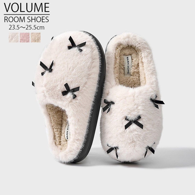 スリッパ 冬 暖かい ルームシューズ サンダル レディース 室内履き エコファー ふわふわ もこもこ レザ..