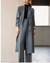 セットアップ レディース パンツスーツ ロングジャケット+ズボン 2点セット レディーススーツ 春 秋 冬 秋冬 中綿入り カジュアル スーツ ロング丈コート ...