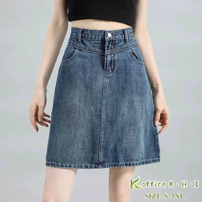 楽天オタビ店舗【大人気商品】新作スカート夏 レディースデニムスカート夏 Aラインスカート夏 レディースデニムミニスカート夏 膝丈スカート夏 レディースきれいめスカート夏 おしゃれ 通勤 通学 着痩セ お出かけ 体型カバー 可愛い レディーススカート夏 大人スカート