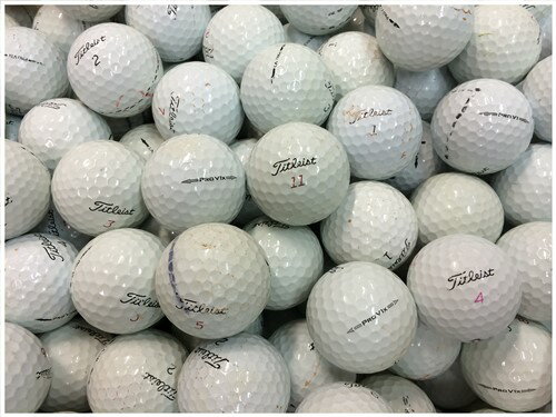 タイトリスト Titleist PROV1x・PROV1 年代混合 ホワイト R級 ロストボール ゴルフボール 【中古】 1球バラ売り