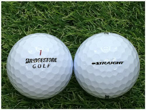 ブリヂストン BRIDGESTONE SUPER STRAIGHT 2017年モデル ホワイト B級 ロストボール ゴルフボール 【中古】 1球バラ売り