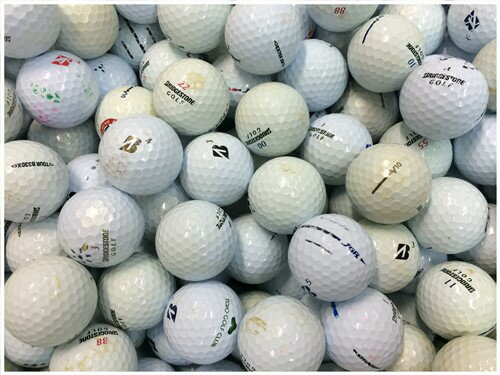 ブリヂストン BRIDGESTONE シリーズ混合 ホワイト R級 ロストボール ゴルフボール 【中古】 1球バラ売り