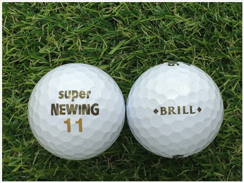 ブリヂストン BRIDGESTONE SUPER NEWING BRILL パールホワイト B級 ロストボール ゴルフボール 【中古】 1球バラ売り