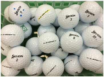 【5％OFFクーポン＆送料無料】 スリクソン SRIXON Z-STAR 2017年モデル ホワイト M級 ロストボール ゴルフボール 【中古】 20球セット