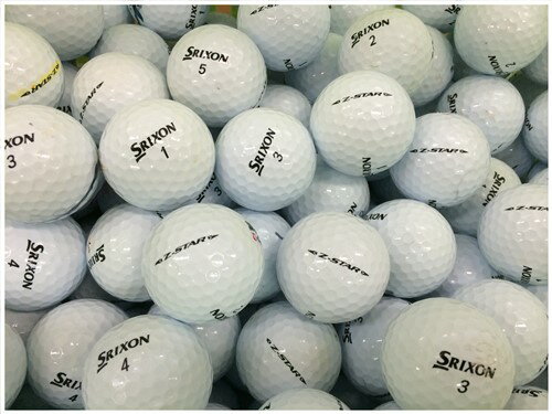 【5％OFFクーポン＆送料無料】 スリクソン SRIXON Z-STAR 2019年モデル ホワイト B級 ロストボール ゴルフボール 【中古】 30球セット