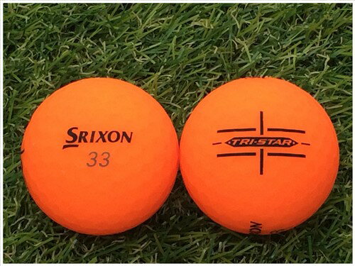 スリクソン SRIXON TRI-STAR 2020年モデル ブライトオレンジ C級 ロストボール ゴルフボール 【中古】 1球バラ売り