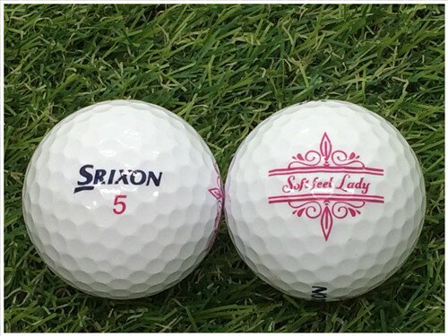 スリクソン SRIXON SOFT FEEL LADY 2021年モデル ホワイト S級 ロストボール ゴルフボール 【中古】 1球バラ売り