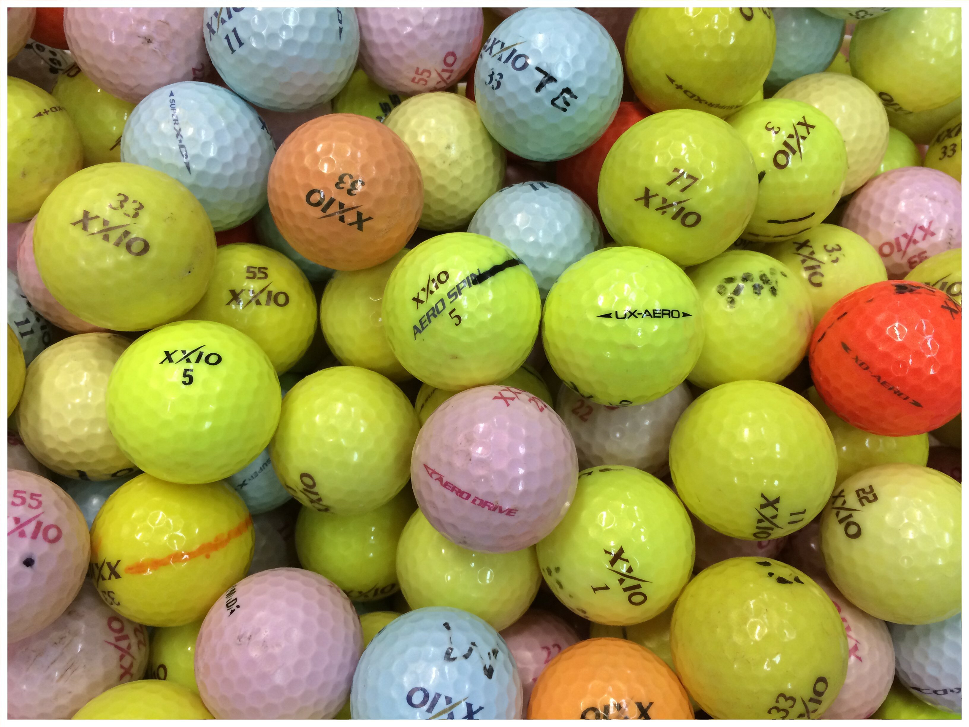 ゼクシオ XXIO シリーズ混合 カラー混合 R級 ロストボール ゴルフボール 【中古】 1球バラ売り