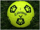 キャロウェイ Callaway CHROME SOFT＆X 2018年モデル TRUVIS シェブ イエロー/ブラック B級 ロストボール ゴルフボール 【中古】 1球バラ売り