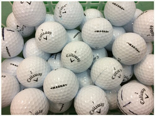 【5％OFFクーポン】 Callaway キャロウェイ SUPER SOFT MAGNA 2019年モデル ホワイト B級 ロストボール ゴルフボール 【中古】 50球セット