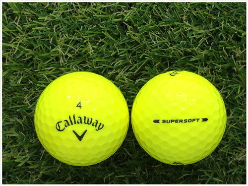 【5％OFFクーポン】 キャロウェイ Callaway SUPER SOFT 2019年モデル イエロー S級 ロストボール ゴルフボール 【中古】 1球バラ売り