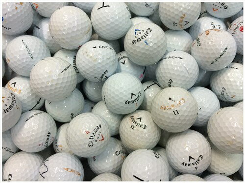 【5％OFFクーポン】 Callaway キャロウェイ シリーズ混合 ホワイト C級 ロストボール ゴルフボール 【中古】 30球セット