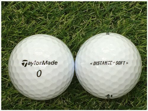 テーラーメイド TaylorMade DISTANCE SOFT 2019年モデル ホワイト B級 ロストボール ゴルフボール 【中古】 1球バラ売り