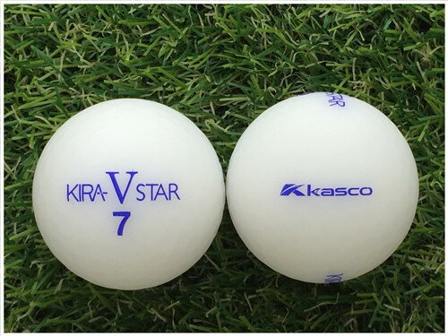 キャスコ KASCO KIRA STAR V 2017年モデル マットカラーホワイト C級 ロストボール ゴルフボール 【中古】 1球バラ売り
