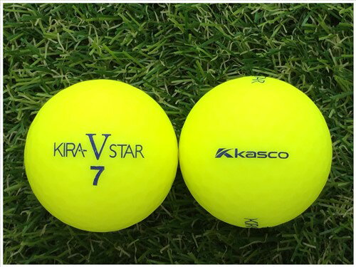キャスコ KASCO KIRA STAR V 2017年モデル マットカラーイエロー C級 ロストボール ゴルフボール 【中古】 1球バラ売り