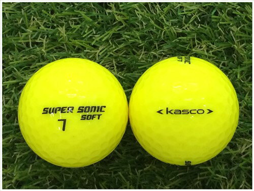 キャスコ KASCO SUPER SONIC SOFT 2018年モデル イエロー S級 ロストボール ゴルフボール 【中古】 1球バラ売り