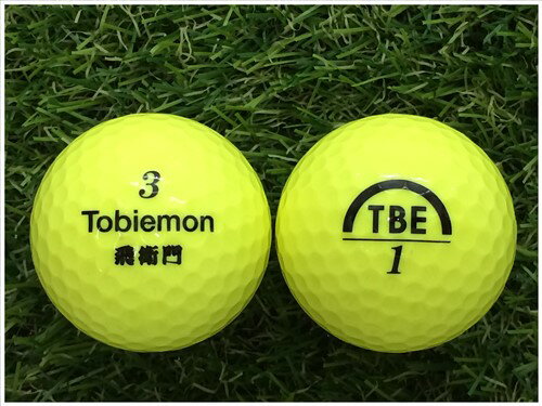 ワークスゴルフ WORKS GOLF TOBiEMON 飛衛門 TBE イエロー M級 ロストボール ゴルフボール 【中古】 1球バラ売り