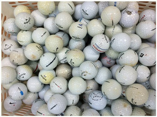 ブランド混合 ホワイト R級 ロストボール ゴルフボール 【中古】 1球バラ売りのサムネイル