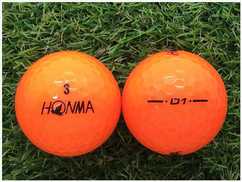 本間ゴルフ ホンマ HONMA D1 2018年モデル オレンジ B級 ロストボール ゴルフボール 【中古】 1球バラ売り
