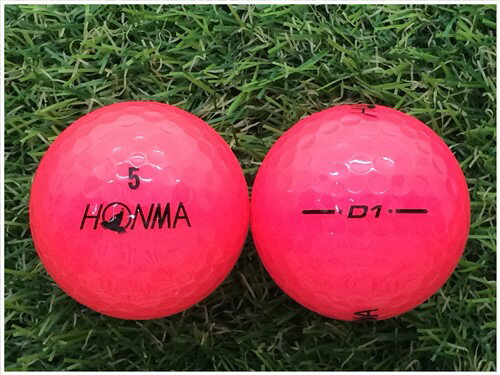 本間ゴルフ ホンマ HONMA D1 2018年モデル ピンク B級 ロストボール ゴルフボール 【中古】 1球バラ売り