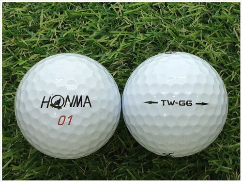 【5％OFFクーポン】 本間ゴルフ ホンマ HONMA TW-G6 ホワイト S級 ロストボール ゴルフボール 【中古】 1球バラ売り