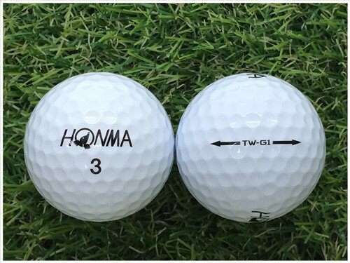 【5％OFFクーポン】 本間ゴルフ ホンマ HONMA TW-G1 2014年モデル ホワイト S級 ロストボール ゴルフボール 【中古】 1球バラ売り