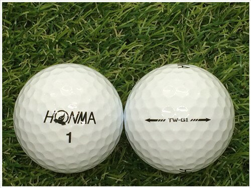 【5％OFFクーポン】 本間ゴルフ ホンマ HONMA TW-G1 2017年モデル ホワイト B級 ロストボール ゴルフボール 【中古】 1球バラ売り