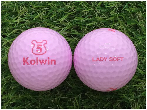 コルウィン Kolwin LADY SOFT ピンク B級 ロストボール ゴルフボール 【中古】 1球バラ売り