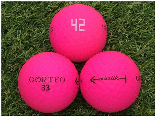 希少商品 muzilk CORTEO LITE 42 2018年モデル ピンク C級 ロストボール ゴルフボール 【中古】 1球バラ売り