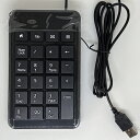 USB有線接続 テンキーボード スタンダードUSBテンキーボード Excelに便利なTab キー・00 キー付き 有線 USB テンキーボード NumLock付...