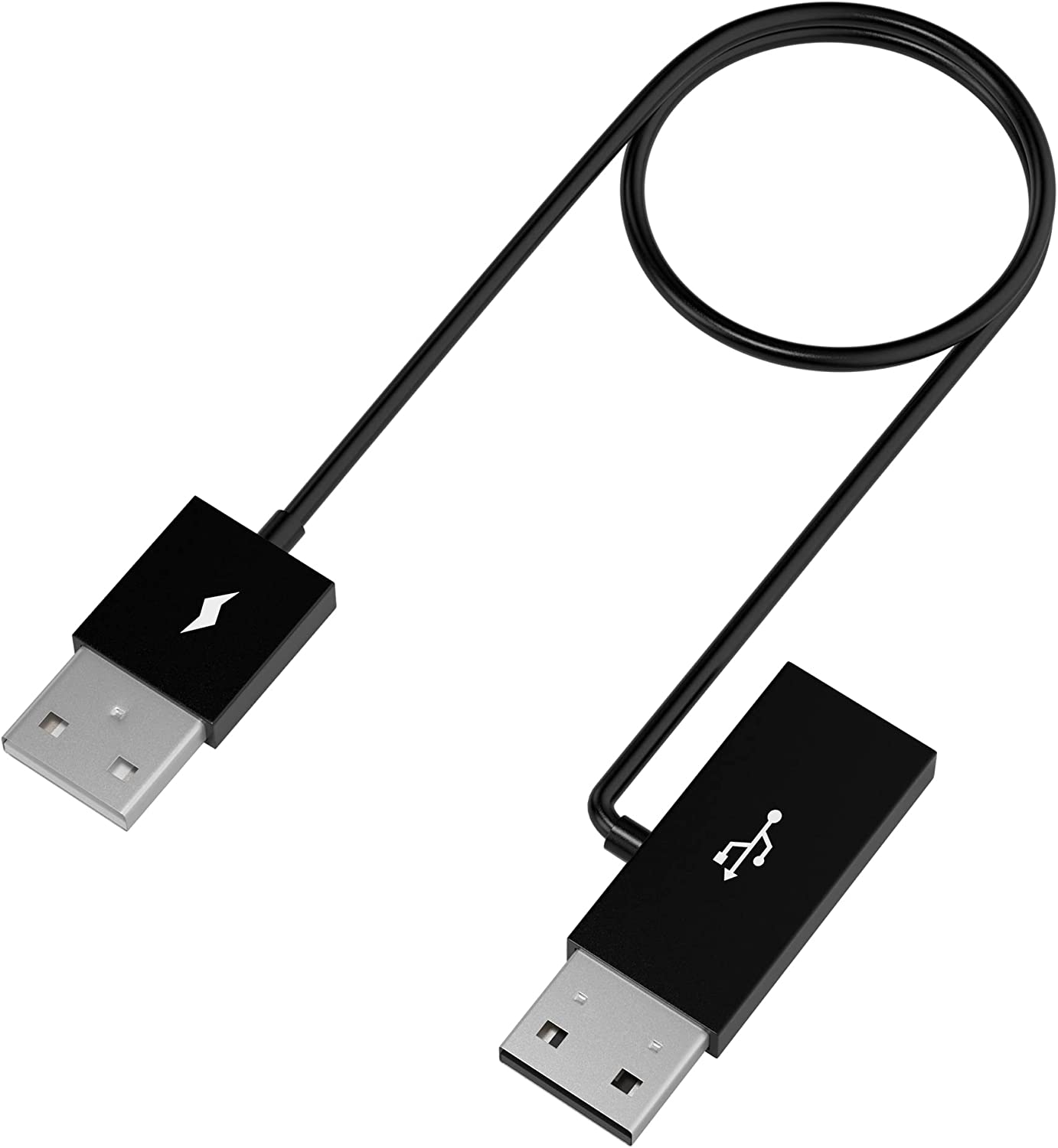 オットキャストY字ケーブル　80cm USB 2.0タイプAメスtoデュアルUSBオス充電延長ケーブル