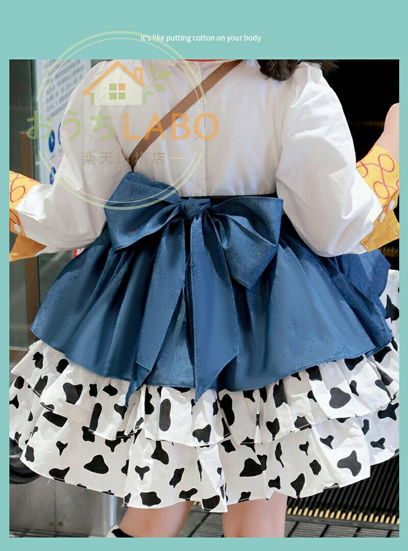 Disfraz de Halloween de una sola pieza para niña Toy Story Woody Jessie Buzz Vestido de cosplay para niña Disfraz infantil de Halloween Fiesta Lolita Bonito Disfraz con estilo para el escenario infantil Fiesta de fin de año Fiesta de bienvenida Fiesta 100-170 cm — vista 2