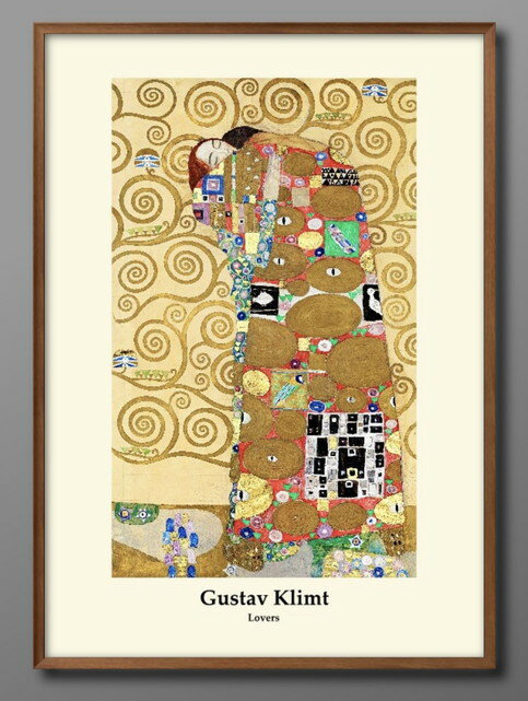 グスタフ クリムト オリジナル商品 A3 サイズ ポスター アート おしゃれ 絵画 インテリア 北欧 イラスト マット紙 艶消し アートパネル 額 フレーム デ...